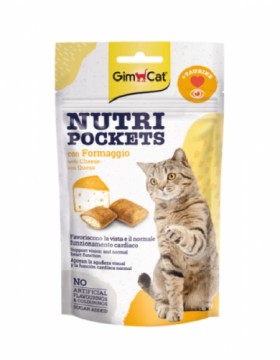 Лакомства для кошек : Gimborn Nutri Pockets с сыром и таурином, 60 г