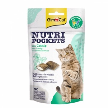 Gimborn Лакомства для кошек : GimCat Nutri Pockets с мятой и мультивитамином, 60 г