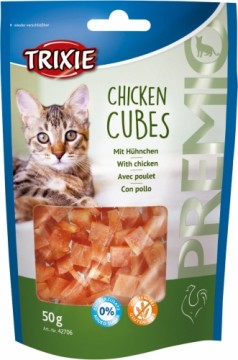 Cat treats : Trixie Premio Chicken Cubes 50g.