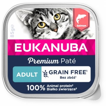 Canned cat food - Eukanuba Cat Adult Salmon pate 85g