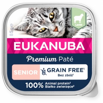 Canned cat food - Eukanuba Cat Senior Lamb pate 85g