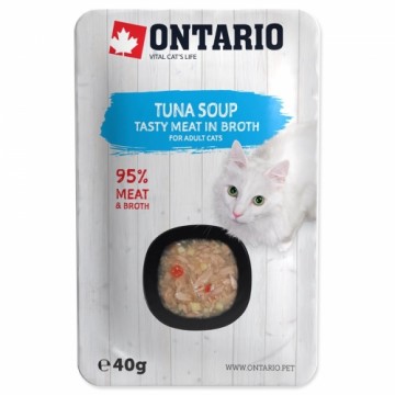 Canned cat food - Ontario Soup Adult Tuna with Vegetables, 40g