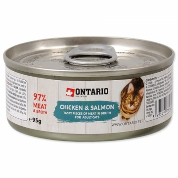 Canned food for cats - Ontario Chicken Pieces+Scallop 95g