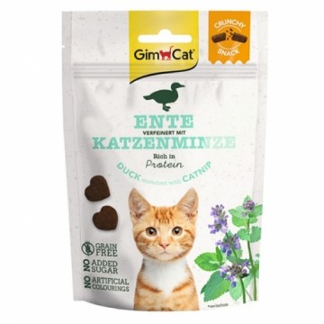 Treats for cats - GimCat CRUNCHY SNACKS DUCK WITH CATNIP 50G