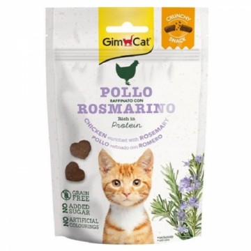 Treats for cats - GimCat CRUNCHY SNACKS CHICKEN W|ROSMERY 50G