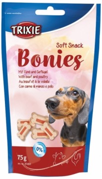 Gardums suņiem : Trixie Soft Snack Bonies, 75g