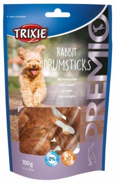 Treats for dogs : Trixie Premio Rabbit Drumsticks, 8 pcs.|100 g