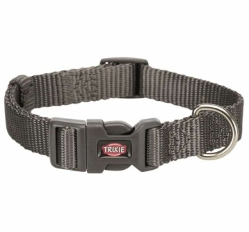 Collar : Trixie Premium collar, XXS-XS: 15-25 cm|10 mm, graphite