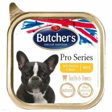 Canned food for dogs : Butchers DOG Pro Series with poultry & beef PATE, 150 g