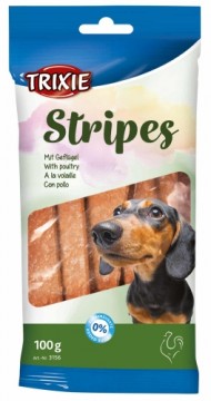 Treats for dogs : Trixie Stripes with poultry, 10 pcs|100g