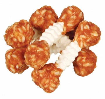 Gardums suņiem : Trixie Denta Fun chewing dumbbell, chicken, 6gab*100 g