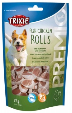 Treats for dogs : Trixie Chicken and Pollock Snack 75g.