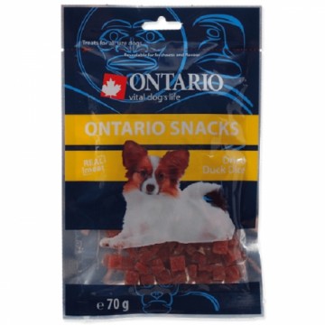 Treats for dogs : Ontario Dog Duck Dice Small, 70gr.