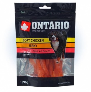 Gardums suņiem : Ontario Soft Chicken Jerky, 70 g