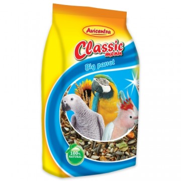 Barība lielajiem papagaiļiem – AVICENTRA standard feed for big parrots 1kg