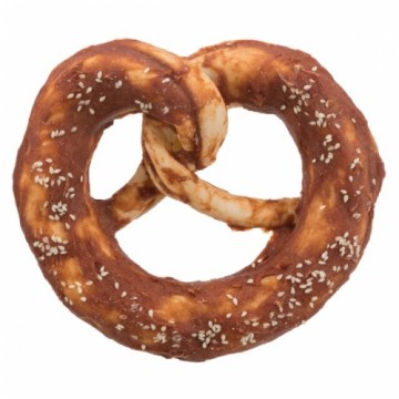 Gardums suņiem : Trixie Denta Fun Duck Pretzel, bulk, ø 15 cm, 140 g /iepak. 25 gab