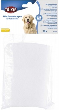 Ieliktnīši : Trixie Pads for belly band for male dogs, L, 10 gab.