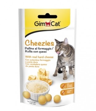 Gimborn Vitamīnizēta papildbarība : GimCat Cheezies pouch 50gr