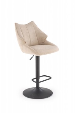 H122 bar stool, black / beige