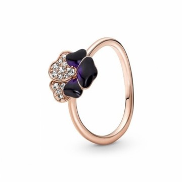 Женские кольца Pandora DEEP PURPLE PANSY FLOWER - RING - SIZE 54