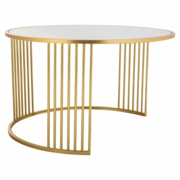 Centre Table Alexandra House Living Gold Iron Mirror MDF Wood 80 x 48 x 80 cm