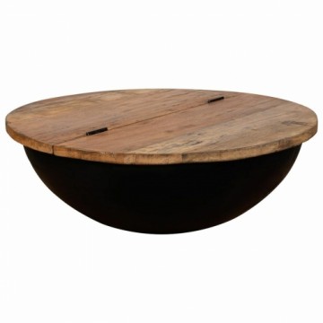 Centre Table Alexandra House Living Black Iron Mango wood 86 x 30 x 86 cm