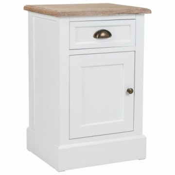 Nightstand Alexandra House Living White Brown 35 x 63 x 41 cm