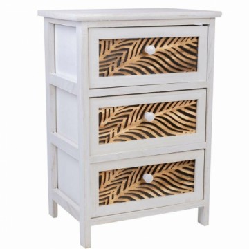 Chest of drawers Alexandra House Living White Wood Paolownia wood 29 x 58 x 40 cm