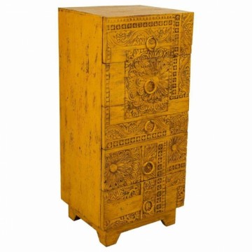 Chest of drawers Alexandra House Living Yellow Iron Mango wood 40 x 100 x 45 cm