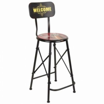 Stool Alexandra House Living Black Iron 40 x 100 x 46 cm