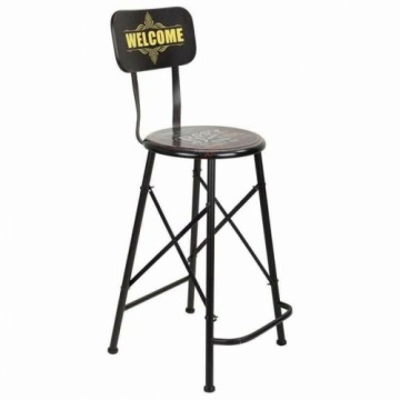 Stool Alexandra House Living Black Iron 40 x 100 x 46 cm