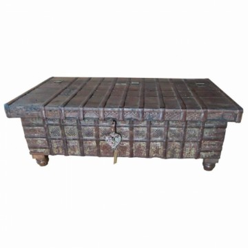 Chest Alexandra House Living Brown Iron Acacia Mango wood 65 x 43 x 119 cm