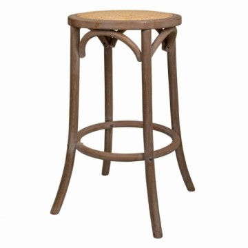 Stool Alexandra House Living Brown Rattan Rubber wood 38 x 75 x 38 cm