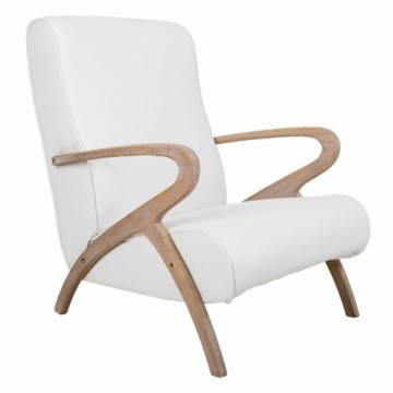 Armchair Alexandra House Living White 55 x 85 x 57 cm Upholstery Polyskin