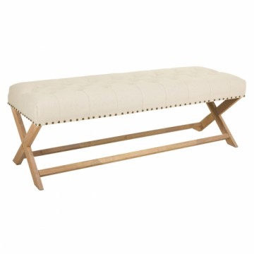 Bench Alexandra House Living Cream Rubber Wood 46 x 45 x 130 cm