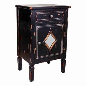 Nightstand Alexandra House Living Black 36 x 76 x 48 cm