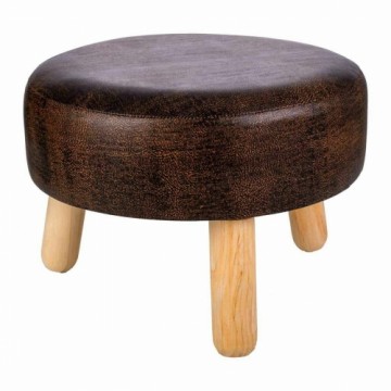 Stool Alexandra House Living Brown Polyurethane MDF Wood 40 x 29 x 40 cm