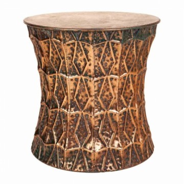 Stool Alexandra House Living Golden Iron 35 x 34 x 35 cm