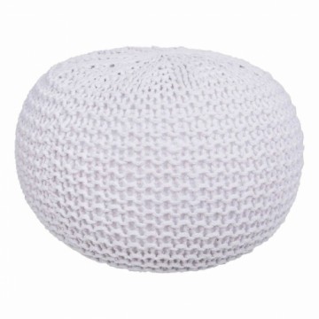 Pouffe Alexandra House Living White polystyrene 38 x 30 x 38 cm