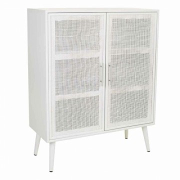 Cupboard Alexandra House Living Silver white wedding Bamboo MDF Wood 37 x 101 x 80 cm