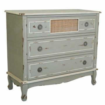 Chest of drawers Alexandra House Living Grey Rattan Fir wood MDF Wood 38 x 80 x 90 cm