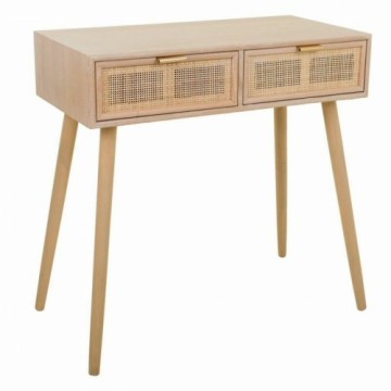 Hall Table with Drawers Alexandra House Living Natural MDF Wood 42 x 79 x 80 cm