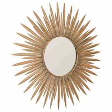 Wall mirror Alexandra House Living Golden Glass Iron 3 x 92 x 92 cm