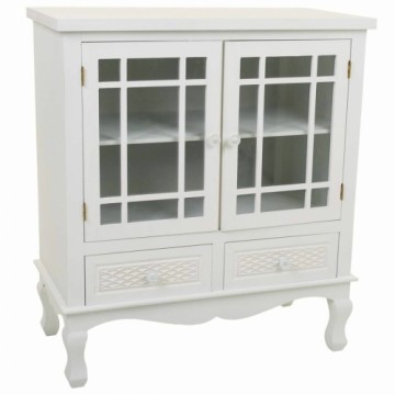 Sideboard Alexandra House Living White Cream Metal Pine 37 x 84 x 75 cm