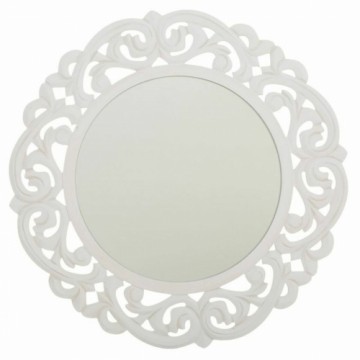 Wall mirror Alexandra House Living White Cream Metal Pine 2 x 60 x 60 cm