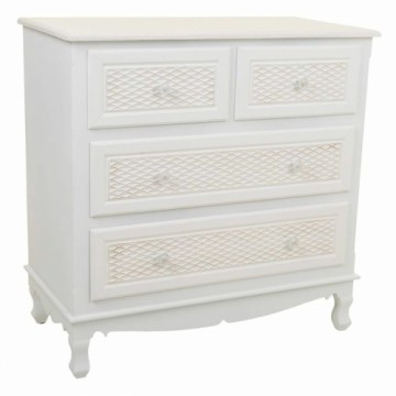 Chest of drawers Alexandra House Living White Cream Metal Pine MDF Wood 40 x 81 x 80 cm