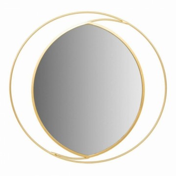 Wall mirror Alexandra House Living Gold Metal Glass MDF Wood 91 x 2 x 91 cm