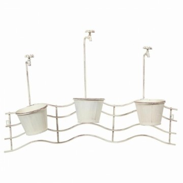 Plant pot for Railings Alexandra House Living White Iron 23 x 69 x 95 cm