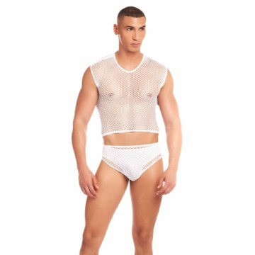 Underwear Set Rainbow Party White S/M