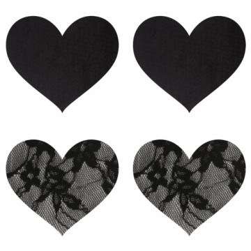 Nipple shield Peekaboo Black One size Hearts